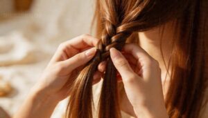 braid a three-strand style braid a three-strand style
