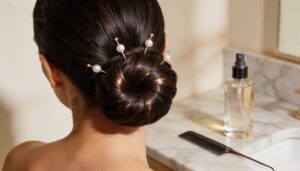 classic chignon styling steps classic chignon styling steps