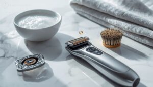 clean the shaver often to prevent irritation clean the shaver often to prevent irritation