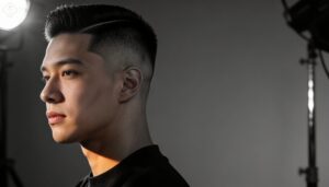 close-cropped high fade close-cropped high fade