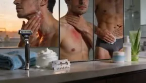 common areas in men: face, neck, chest, groin common areas in men: face, neck, chest, groin