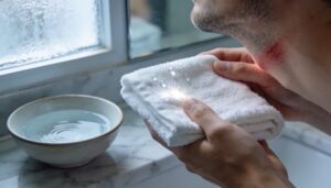 cool water rinse and cold compress application cool water rinse and cold compress application