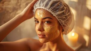 cover with a shower cap cover with a shower cap