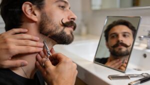 define the neckline with a natural curve