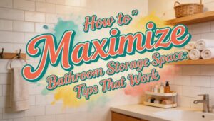 how to maximize bathroom storage space