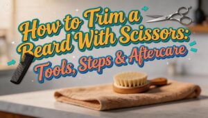 how to trim a beard with scissors