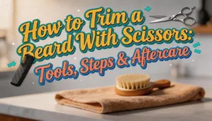 how to trim a beard with scissors how to trim a beard with scissors