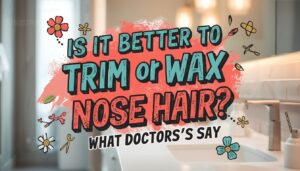 is it better to trim or wax nose hair is it better to trim or wax nose hair