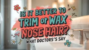 is it better to trim or wax nose hair is it better to trim or wax nose hair