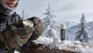 lip care and spf protection as part of a cold-weather routine lip care and spf protection as part of a cold-weather routine