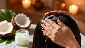 massaging the scalp with circular motions massaging the scalp with circular motions