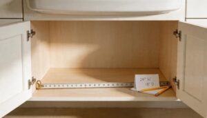 measure and prep the cabinet measure and prep the cabinet