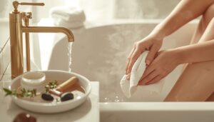 prep skin with warm water and gentle exfoliation prep skin with warm water and gentle exfoliation