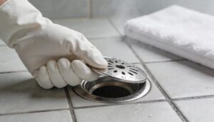 remove the drain cover remove the drain cover