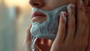 rinse your face with cold water rinse your face with cold water