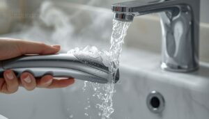 rinsing waterproof shavers after use rinsing waterproof shavers after use