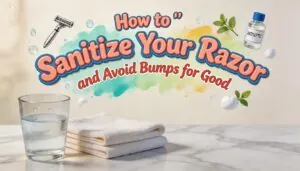 sanitize razor avoid bumps
