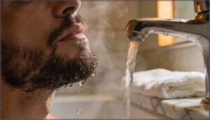 soften hair with warm water soften hair with warm water