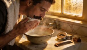 start with a clean, dry mustache start with a clean, dry mustache