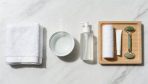 start with clean, dry skin start with clean, dry skin