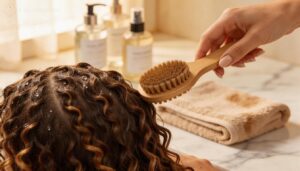 start with damp hair start with damp hair