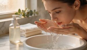 step 1 – cleanse with a ph-balanced cleanser step 1 – cleanse with a ph-balanced cleanser