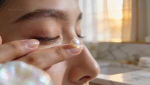step 4 – apply eye cream around the orbital bone step 4 – apply eye cream around the orbital bone