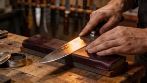 strop gently between full sharpening sessions strop gently between full sharpening sessions