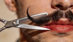 trimming above the lip trimming above the lip