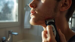 trimming around acne-prone areas carefully trimming around acne-prone areas carefully