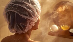 use a shower cap for better absorption use a shower cap for better absorption