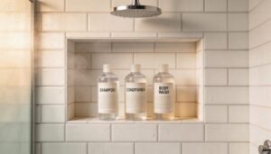 use recessed shower niches for shampoo, soap, and body wash use recessed shower niches for shampoo, soap, and body wash