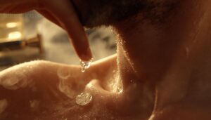 using glycerin on a wet face using glycerin on a wet face