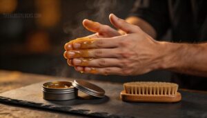 warming and distributing wax evenly warming and distributing wax evenly