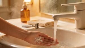 wash with warm water after shaving wash with warm water after shaving