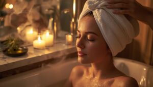 wrap with a warm towel wrap with a warm towel