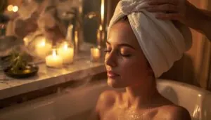 wrap with a warm towel wrap with a warm towel