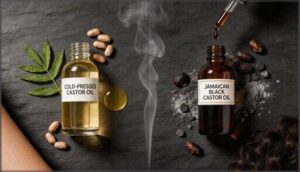 yellow vs. black castor oil yellow vs. black castor oil