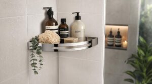 adhesive corner shelf setup adhesive corner shelf setup