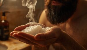 apply a small amount of beard wash apply a small amount of beard wash