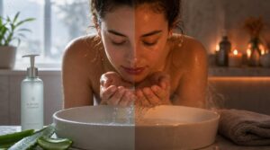 cleanse morning and night with lukewarm water cleanse morning and night with lukewarm water