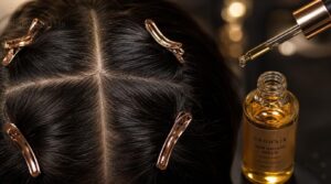 create four scalp sections create four scalp sections