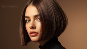 ear-length hair ear-length hair