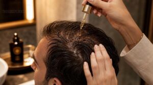 focus on hairline, temples, and crown focus on hairline, temples, and crown