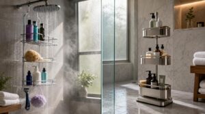 hanging vs standing shower caddies hanging vs standing shower caddies