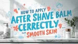 how to apply after shave balm correctly