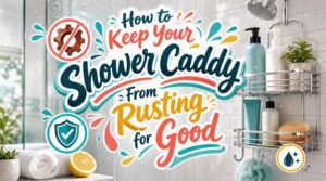 how to keep shower caddy from rusting