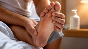 inspect feet and cracked skin every day inspect feet and cracked skin every day