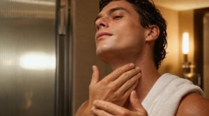 massage upward on face and neck massage upward on face and neck