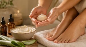 moisturize feet, heels, elbows, and hands moisturize feet, heels, elbows, and hands